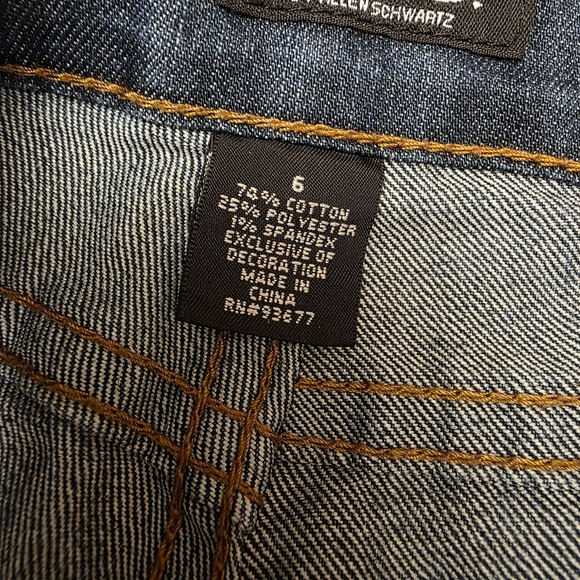 Allen B Embroidered Tribal Pattern Straight Leg Jeans Size 6 - Picture 11 of 13